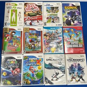 Wii and Wii U games -Mario pack